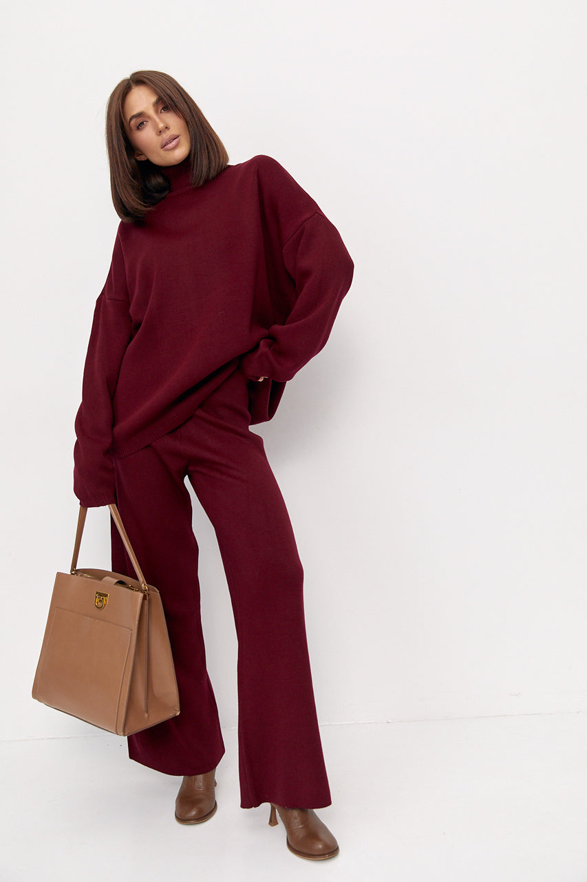 Теплий féminin в'яenаний costume oversize