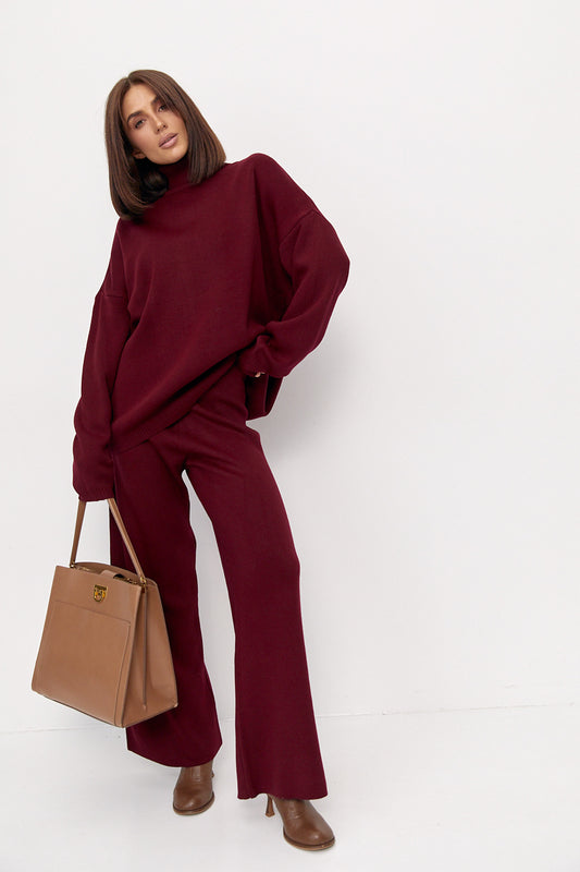 Теплий féminin в'яenаний costume oversize