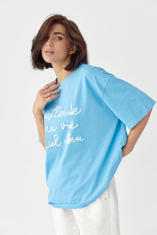 Tricotavec футболка oversize en avecписом