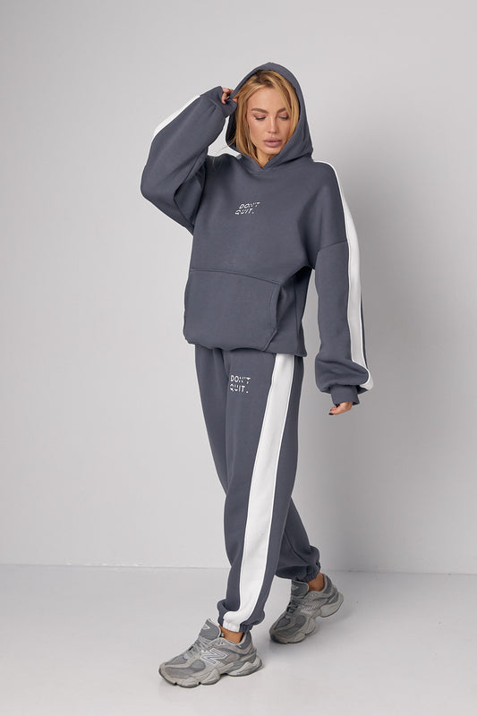 Теплий sportif costume féminin en avecписом Don't quit